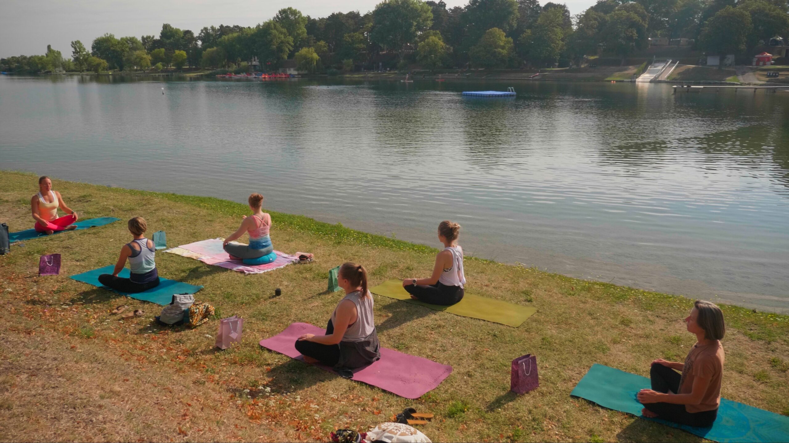 Yoga Videoproduktion am See